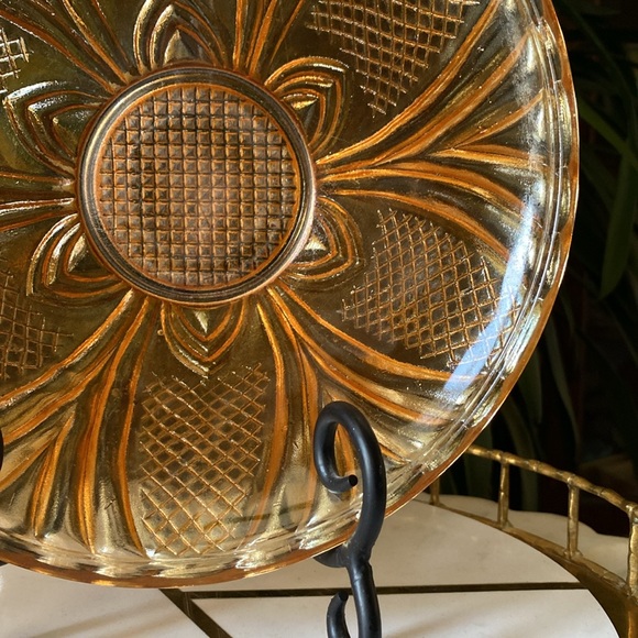 Rare Antique Mike’s Mystery European Cathedral Marigold Carnival Glass Bowl HTF - Picture 6 of 10